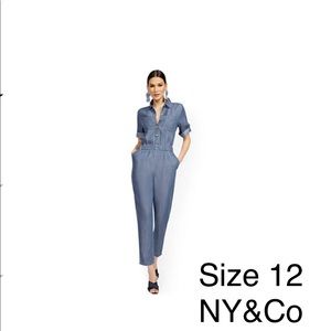 Tencel Jumpsuit with Rolled Sleeves